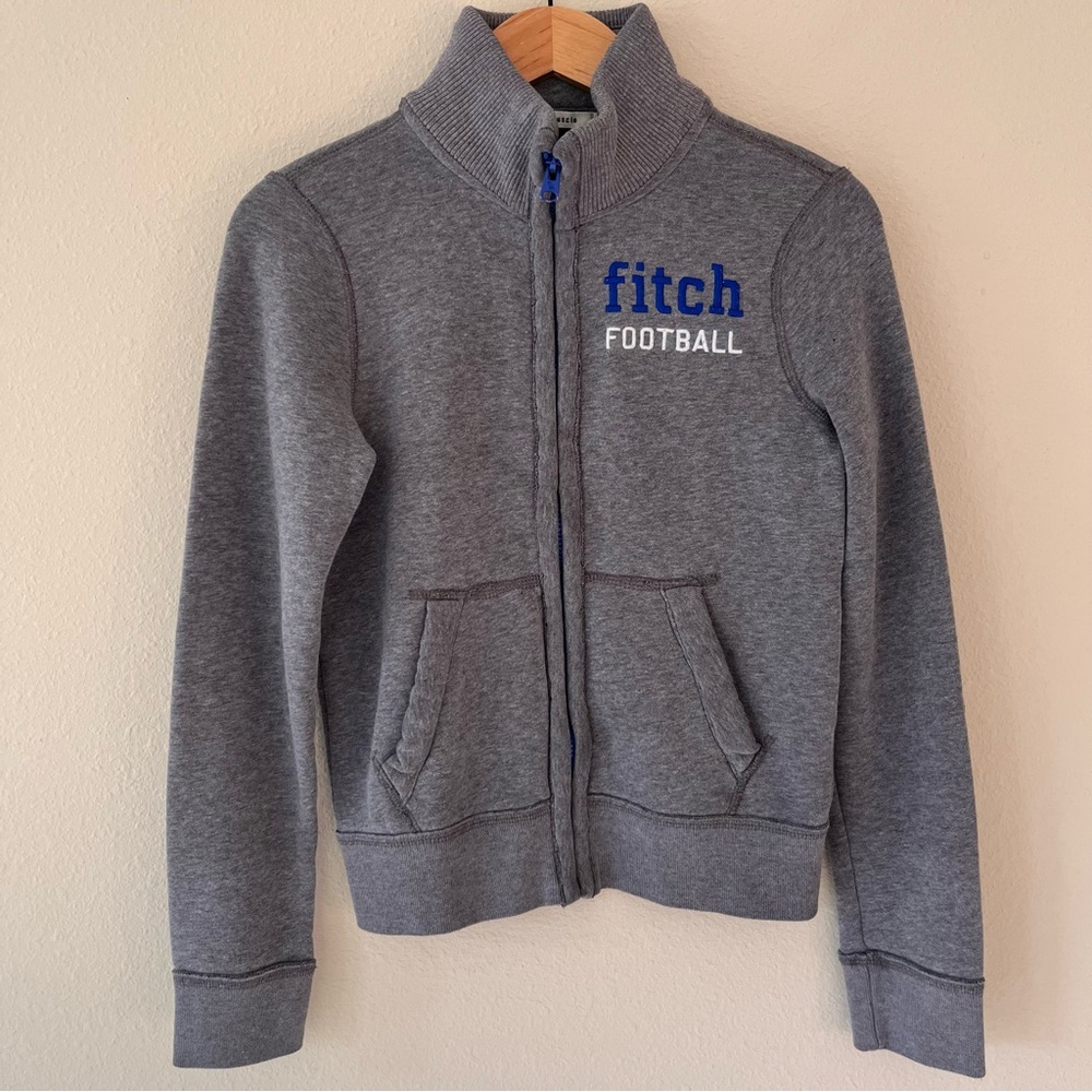 Abercrombie Fitch Boys Full Zip Muscle Hoodie‎ Large  Preppy Athleisure Sports